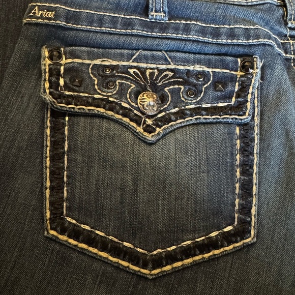 Ariat Blue Embellished Women's Jeans - Picture 14 of 16